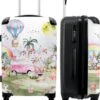 NoBoringSuitcases.com® Koffer Groot - Eenhoorn - Luchtballon - Meisjes - Regenboog - Trolley Koffer Met TSA-slot - Met Wielen - 90 Liter - Reiskoffer - 66 Cm -Reisopslag Winkel 1007x1200 8