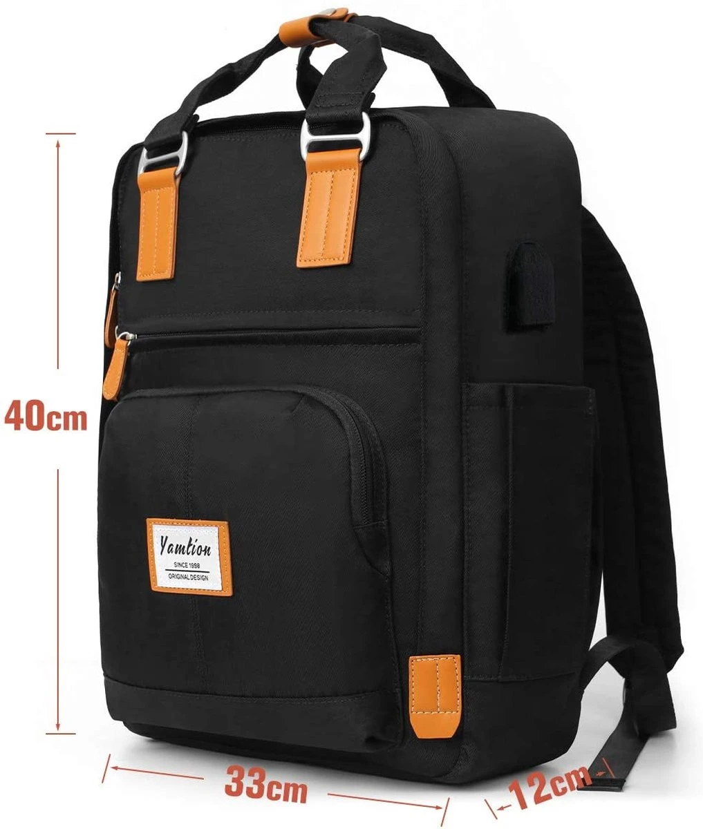 Rugzak Unisex, Schoolrugzak Met Laptopvak, Casual Dagrugzak Waterdicht Voor Laptops 15,6 Inch En 9,7 Inch Tablet, Laptoprugzak Voor Dames En Heren, Meisjes En Jongens, Oud Koper 4 Rugzak Unisex, Schoolrugzak Met Laptopvak, Casual Dagrugzak Waterdicht Voor Laptops 15,6 Inch En 9,7 Inch Tablet, Laptoprugzak Voor Dames En Heren, Meisjes En Jongens, Oud Koper - Image 2