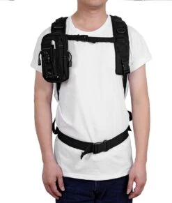 Merkloos Nylon Heuptas Waterdicht - Outdoor - Anti-Diefstal - Zwart - Met Survival Card - 34x25,2 Cm -Reisopslag Winkel 1017x1200 5