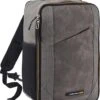 CabinMax Manhatten – Handbagage 20L – Rugzak – Schooltas - 40x20x25 Cm – Compact Reistas – Lichtgewicht – Grijs/Bronze -Reisopslag Winkel 1026x1200 1