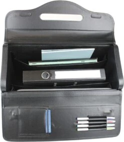 Pilotenkoffer Zonder Wiel - Kunstleer Zwart - Grote Piloten Koffer Met Laptopvak En Cijferslot - Kantoor Koffer - Werk Koffer -Reisopslag Winkel 1045x1200 2