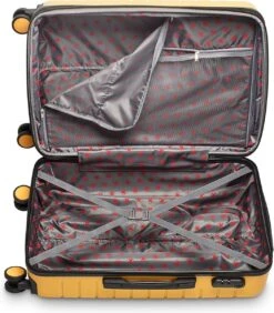 Swiss Alpine 2.0 - Reiskoffer - 67 Cm - 4 Wielen - Geel -Reisopslag Winkel 1051x1200