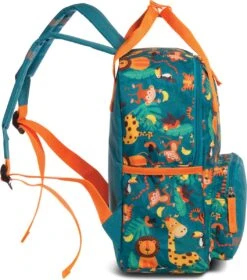 Fabrizio Rugzak Jungle Junior 8 Liter Polyester Groen/oranje -Reisopslag Winkel 1057x1200