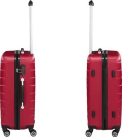 Tectake - Kofferset Trolleyset Reisset - 3-dlg Hardshell Wijnrood - 402670 -Reisopslag Winkel 1067x1200 1