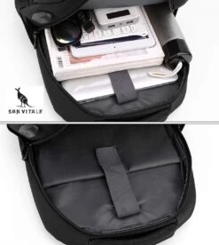 San Vitale® - Rugzak 2.0 Met USB Poort - Schooltas - 16 Inch Laptop Rugtas - Dames/Heren - 30L - Waterafstotend - Grijs -Reisopslag Winkel 1074x1200 1