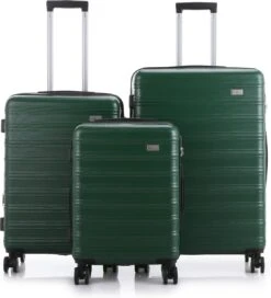 **ACTIE** NDK Swiss - Kofferset - 3 Delig - 4 Wielen - Groen -Reisopslag Winkel 1088x1200 2