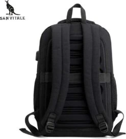 San Vitale® - Rugzak 2.0 Met USB Poort - Schooltas - 16 Inch Laptop Rugtas - Dames/Heren - 30L - Waterafstotend - Grijs -Reisopslag Winkel 1089x1200 2