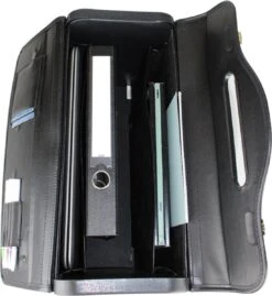 Pilotenkoffer Zonder Wiel - Kunstleer Zwart - Grote Piloten Koffer Met Laptopvak En Cijferslot - Kantoor Koffer - Werk Koffer -Reisopslag Winkel 1100x1200 1