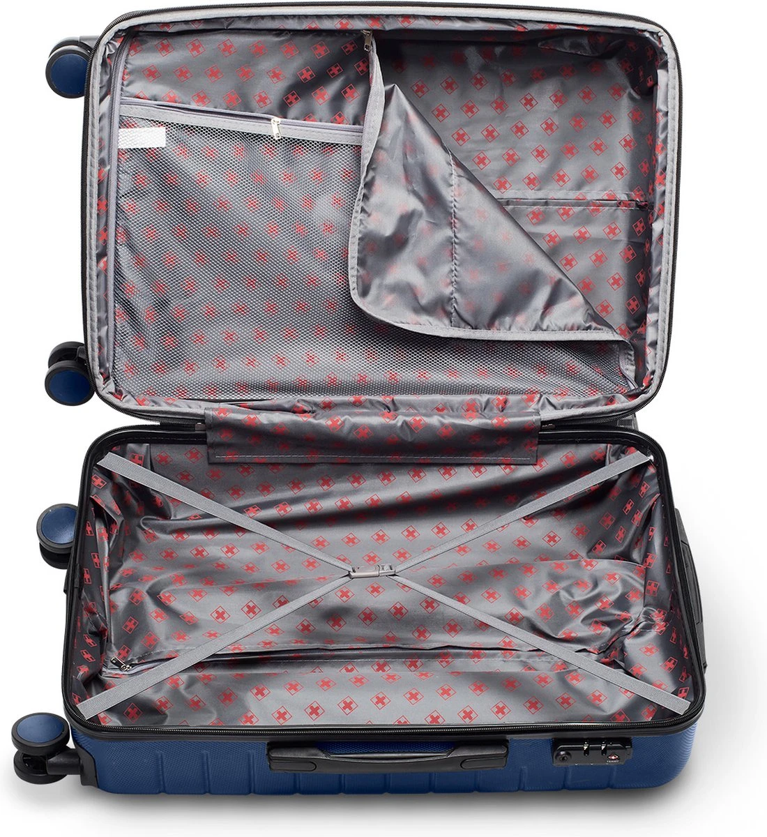 Swiss Alpine 2.0 - Reiskoffer - 67 Cm - 4 Wielen - Blauw 6 Swiss Alpine 2.0 - Reiskoffer - 67 Cm - 4 Wielen - Blauw - Image 4