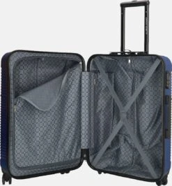 Enrico Benetti Koffer / Trolley / Reiskoffer - 65 X 41 X 25 Cm - 68 Liter - ABS - Maat M - Louisville - Blauw -Reisopslag Winkel 1116x1200 4