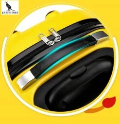 San Vitale® - Lichtgewicht Reis Koffer - Trolley - Handbagage - Leeuw - Geel -Reisopslag Winkel 1161x1200