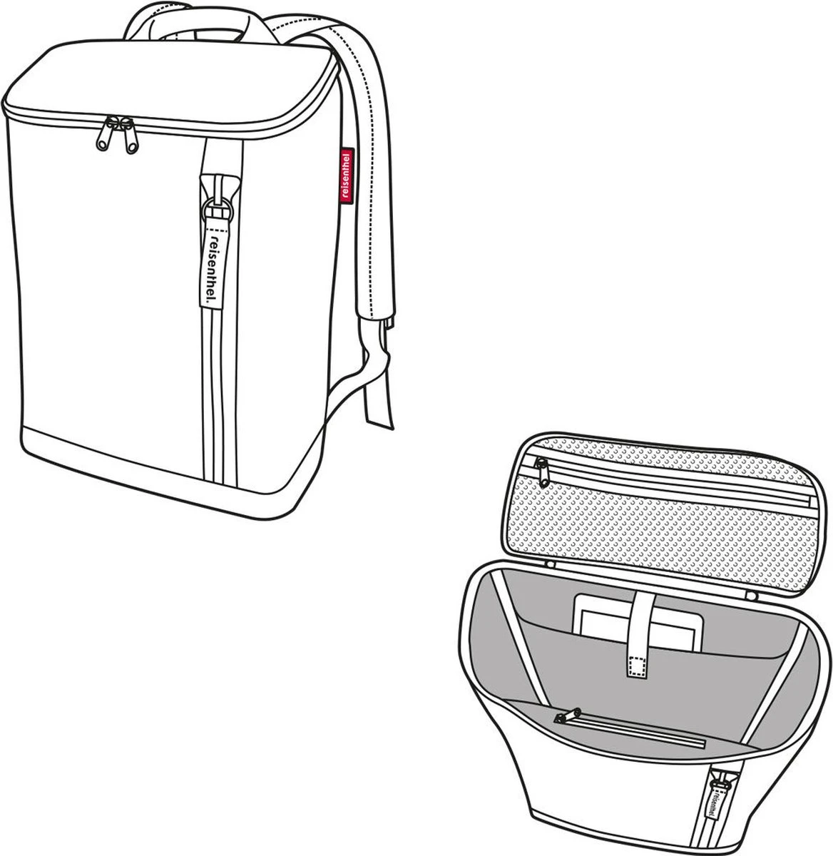 Reisenthel Overnighter-Backpack Rugzak M - 13L Twist Silver Grijs 7 Reisenthel Overnighter-Backpack Rugzak M - 13L Twist Silver Grijs - Image 5