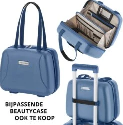 CarryOn Skyhopper Kofferset – TSA Handbagage + Reiskoffer 78cm – Dubbele Wielen - Blauw -Reisopslag Winkel 1180x1200