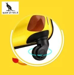 San Vitale® - Lichtgewicht Reis Koffer - Trolley - Handbagage - Leeuw - Geel -Reisopslag Winkel 1183x1200