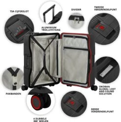 CarryOn Protector Luxe 3-delige Kofferset - Trolleyset Met TSA-kliksloten - Zwart -Reisopslag Winkel 1189x1200 2