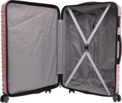 Tobeyz - Kofferset - 3-delig Roze Handbagage - Verrijdbaar Op 4 Wielen - Stevig ABS - Lichtgewicht, Trolley -Reisopslag Winkel 1200x1018 3