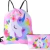 Unicorn Gymtas + Etui - Sporttas Met Rijgkoord - Bloemetjes - 4-12 Jaar -Reisopslag Winkel 1200x1023 1