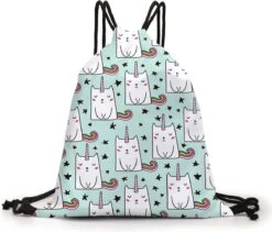 Zwemtas - Gymtas "Unicat" - Luxe Rugtas Met Trekkoorden - School Tas - Rugzak