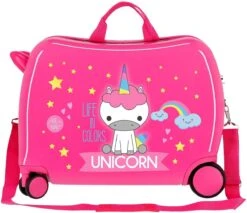 Roll Road Koffer Unicorn 34 Liter 50 Cm Abs Roze -Reisopslag Winkel 1200x1035