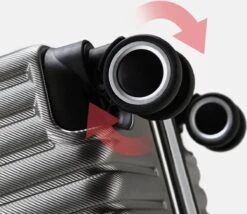 Design Handbagage Reiskoffer 20'', 50.8 Cm Cabinbag, Spinner , Aluminium Magnesium Alloy Frame Koffer, (LIGHT GRIJS) -Reisopslag Winkel 1200x1039 1