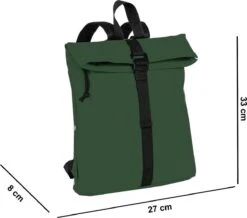 New Rebels Mart Waterafstotende Rolltop Rugzak - Medium - Groen -Reisopslag Winkel 1200x1058 2