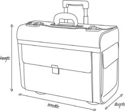 Dermata Laptoptas / Werktas / Aktetas - Business - Zilver - -Reisopslag Winkel 1200x1062 1