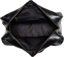 NEGOTIA Delta - Leren Weekendtas - Leren Reistas - Duffel Bag - 100% Luxe Top-Grain Leer - Zwart -Reisopslag Winkel 1200x1066 3