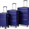 Merax 3-delig Kofferset Met TSA Slot - Trolleyset ABS 40L, 70L & 110 Liter - Blauw -Reisopslag Winkel 1200x1078