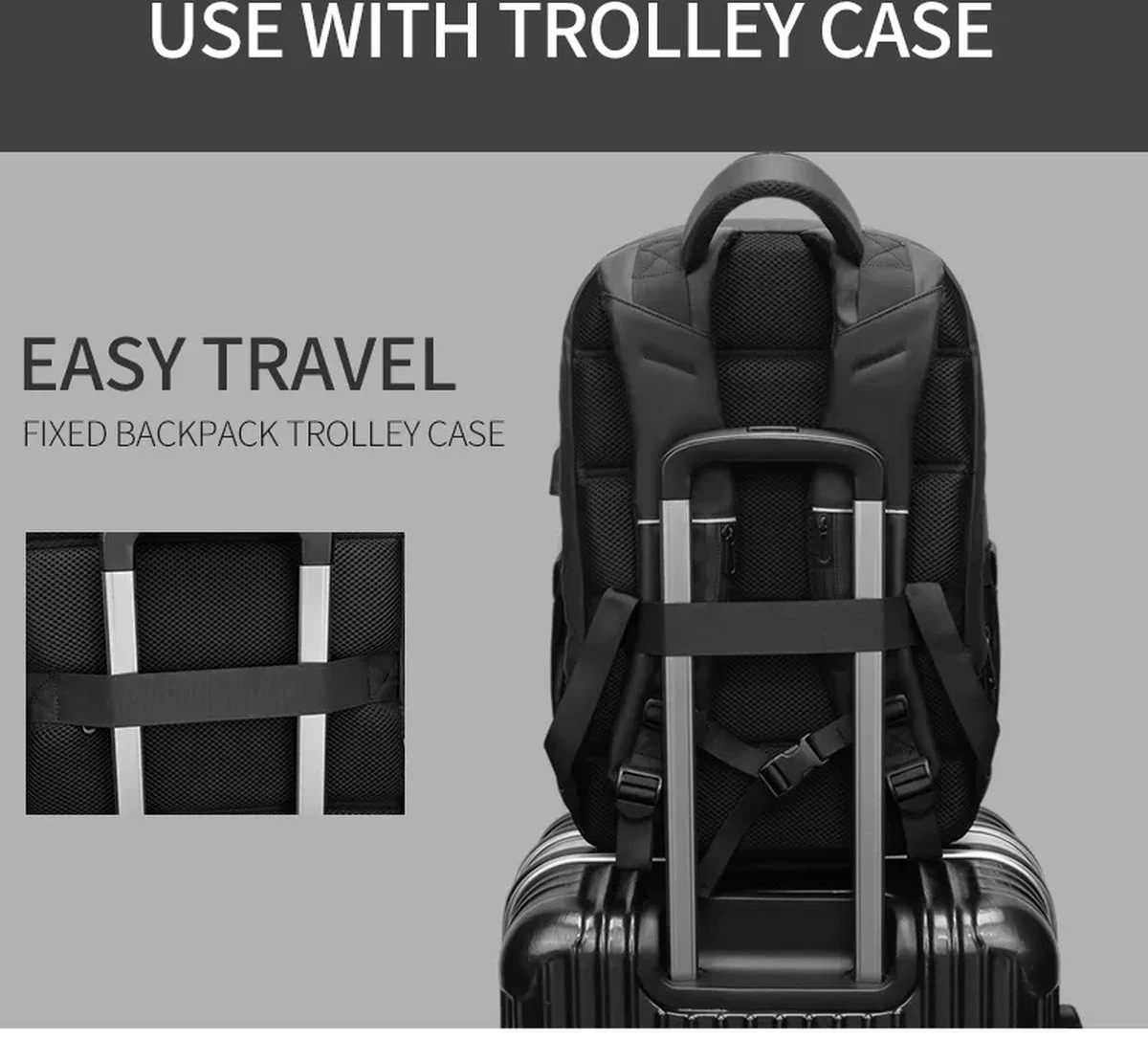 Eurcool Rugzak Mannen Multifunctionele Grote Capaciteit Mannelijke Mochila Tassen Usb-poort Opladen Laptop School Rugzakken 11 Eurcool Rugzak Mannen Multifunctionele Grote Capaciteit Mannelijke Mochila Tassen Usb-poort Opladen Laptop School Rugzakken - Image 9