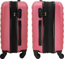 SB Travelbags Kofferset - 2 Delige 'Expandable' Koffer - Roze - 65cm/55cm -Reisopslag Winkel 1200x1112