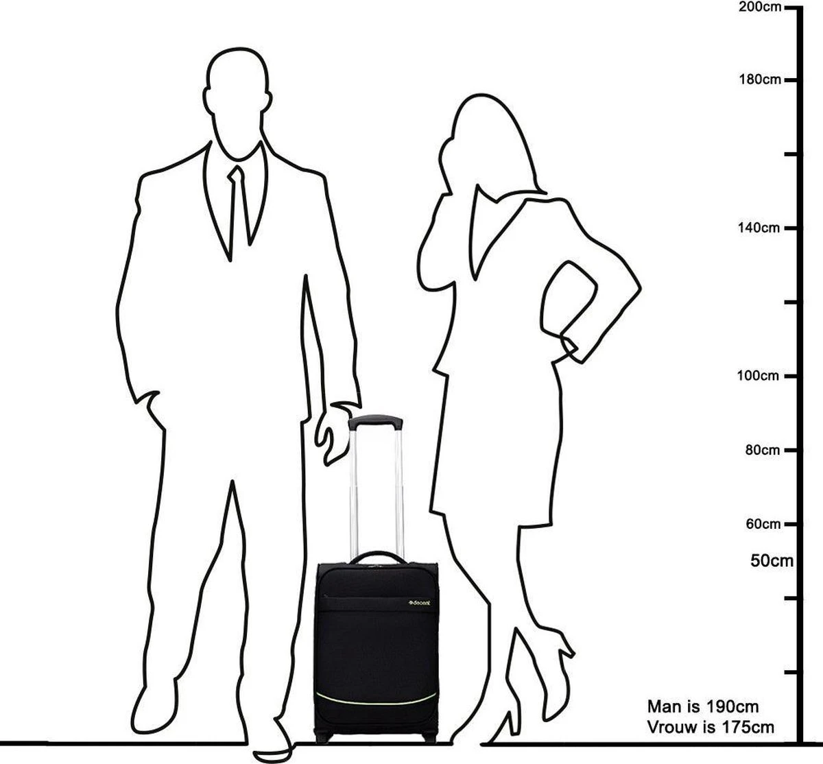 Decent Handbagage Koffer Super-Light 50 - Paars 10 Decent Handbagage Koffer Super-Light 50 - Paars - Image 8