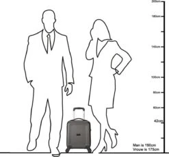 Decent Handbagage Koffer / Trolley / Reiskoffer - 42 Cm - 24 Liter - ABS - Maxi Air - Grijs -Reisopslag Winkel 1200x1114 4