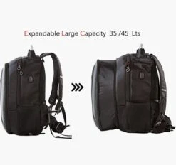 OG Original GetAway Motor-rugzak, Motorfiets-rugzak, Motorhelm Rugtas, Waterdicht, Grote Capaciteit, Vergrootbaar 35/45L, Hardshell, USB, Laptop, Helm Tas, Antidiefstal-zak, Reflecterend -Reisopslag Winkel 1200x1128 1