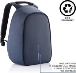 XD Design Bobby Hero Small - Anti-Diefstal Rugzak 11.5 Liter -Navy -Reisopslag Winkel 1200x1159 2