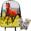 Rugzak Paard- Rugtas Bruin Paard- 42cm X 28cm X 12cm- Incl. Setje Paarden Stickers -Reisopslag Winkel 1200x1185 3