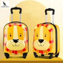 San Vitale® - Lichtgewicht Reis Koffer - Trolley - Handbagage - Leeuw - Geel -Reisopslag Winkel 1200x1187 1