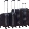 Castillo Quadrant 4 Delige ABS Kofferset - Zwart -Reisopslag Winkel 1200x1187 4