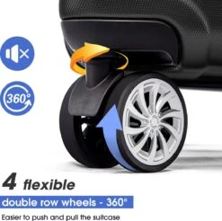 Merax 3-delig Kofferset Met TSA Slot - Trolleyset ABS 40L, 70L & 110 Liter - Zwart 15 Merax 3-delig Kofferset Met TSA Slot - Trolleyset ABS 40L, 70L & 110 Liter - Zwart -Reisopslag Winkel 1200x1195 5