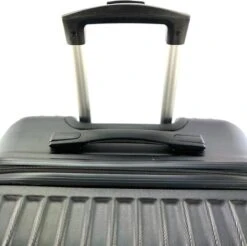 AATravel M Reiskoffer - Trolley ABS - Met Dubbele Wielen - 66 Cm - 66 Liter - Zwart -Reisopslag Winkel 1200x1196