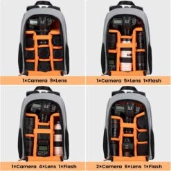 Tarion Rugzakje Voor Fotografen; Met Speciale Opbergruimte Voor Een Spiegelreflexcamera; Waterdicht, Licht En Compact; Incl. Vak Voor 15 Inch Laptop En Een Regenhoes; Grijs -Reisopslag Winkel 1200x1198 5