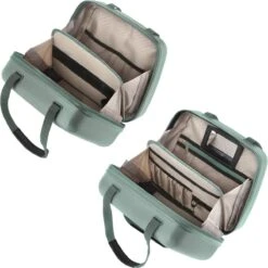 CarryOn Skyhopper Handbagage En Beautycase - 55cm TSA Trolley En Make-up Koffer - Olijf -Reisopslag Winkel 1200x1199