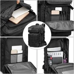 IBright 45L Militaire Rugzak | Tactische Rugzak | Oxford Stof | Waterdicht | Zwart -Reisopslag Winkel 1200x1200 1003