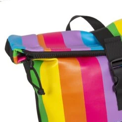 New Rebels® Mart - Rugtas - Regenboog - Waterbestendig - Roll-top - 151413121087.9 - 35x10x46cm - Rugzak / Backpack -Reisopslag Winkel 1200x1200 1009