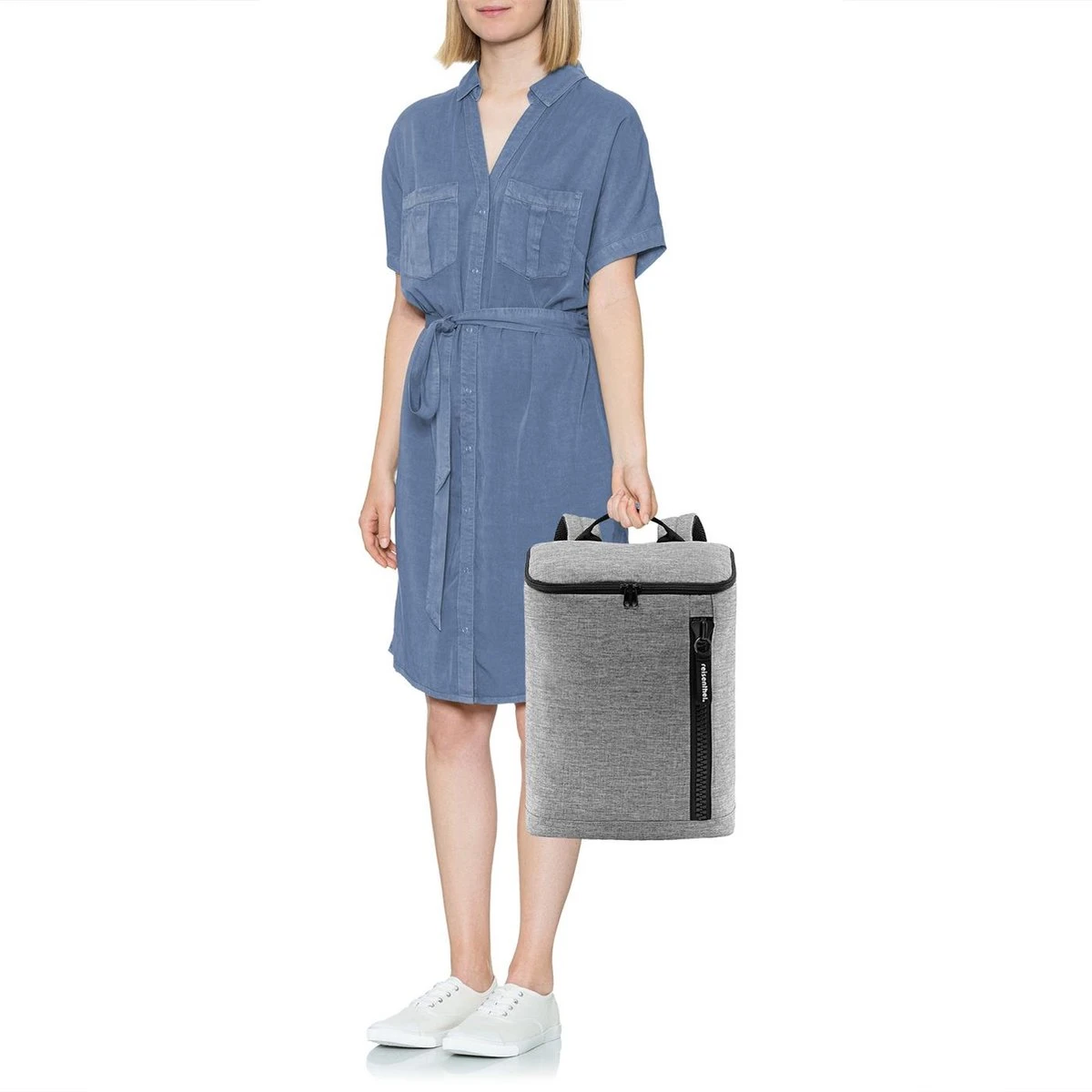 Reisenthel Overnighter-Backpack Rugzak M - 13L Twist Silver Grijs 6 Reisenthel Overnighter-Backpack Rugzak M - 13L Twist Silver Grijs - Image 4