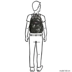 Enrico Benetti Santa Cruz 62038 Laptoprugzak 17" - Zwart Verenprint -Reisopslag Winkel 1200x1200 1138