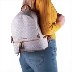 Michael Kors Rhea M Dames Rugzak - Vanilla -Reisopslag Winkel 1200x1200 1232