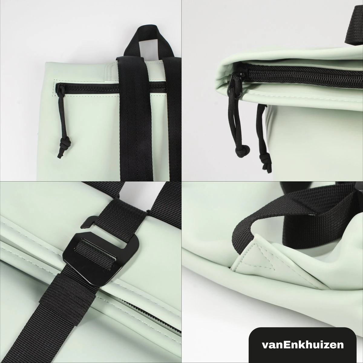 VanEnkhuizen Rolltop Rugzak 9 Liter - Waterafstotend En Thermo Materiaal - Mint 7 VanEnkhuizen Rolltop Rugzak 9 Liter - Waterafstotend En Thermo Materiaal - Mint - Image 5