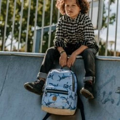 Pick & Pack Shark Rugzak M - Light Blue -Reisopslag Winkel 1200x1200 1285