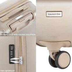 CarryOn Skyhopper Handbagage En Beautycase - 55cm TSA Trolley En Make-up Koffer - Champagne -Reisopslag Winkel 1200x1200 270