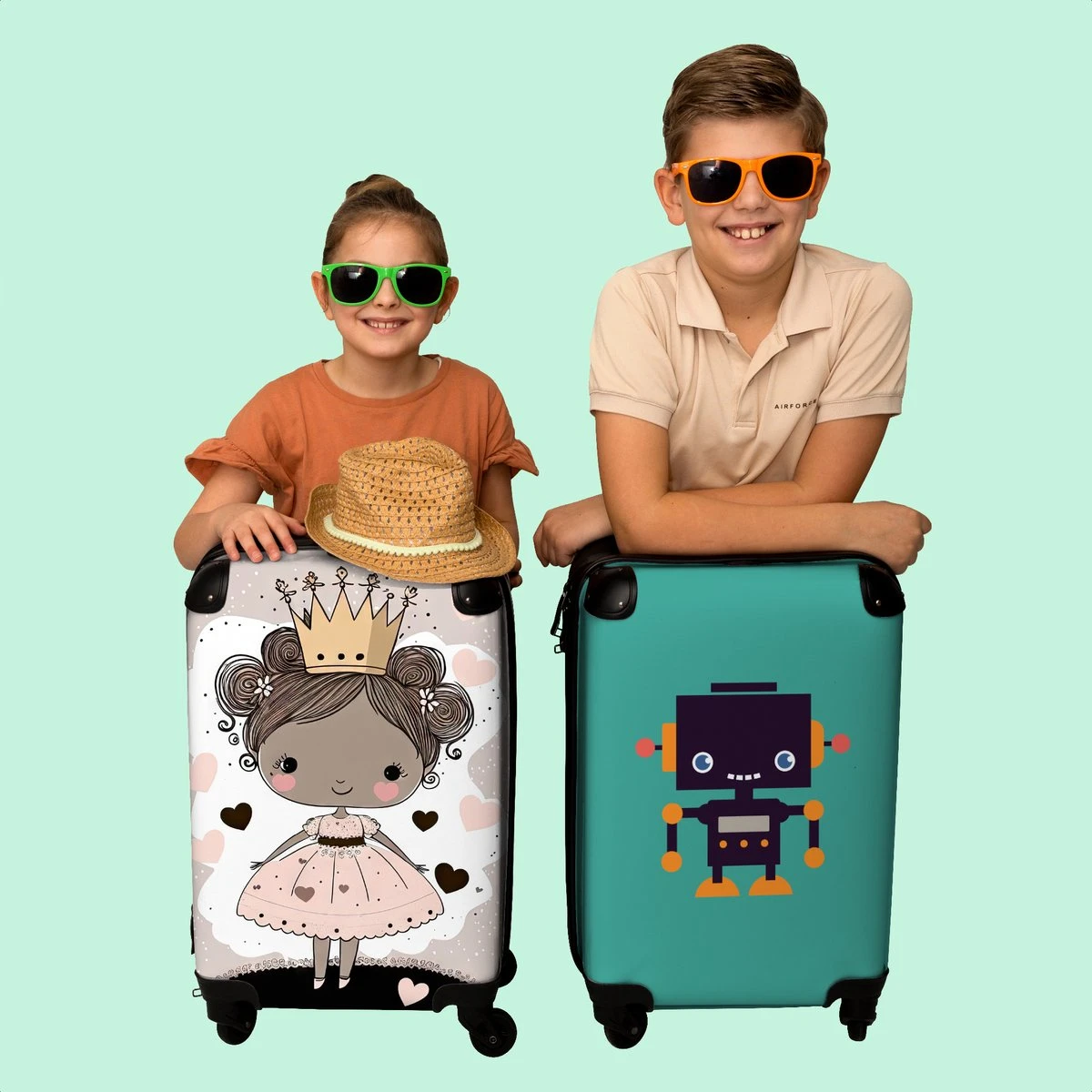 NoBoringSuitcases.com® Kinderkoffer - Trolley Op Wieltjes - Prinses - Hartjes - Kroon - Roze - Meisjes - Koffer Meisje - Past Binnen 55x40x20 Cm En 55x35x25 Cm - Reiskoffer - Fotokoffer 9 NoBoringSuitcases.com® Kinderkoffer - Trolley Op Wieltjes - Prinses - Hartjes - Kroon - Roze - Meisjes - Koffer Meisje - Past Binnen 55x40x20 Cm En 55x35x25 Cm - Reiskoffer - Fotokoffer - Image 7